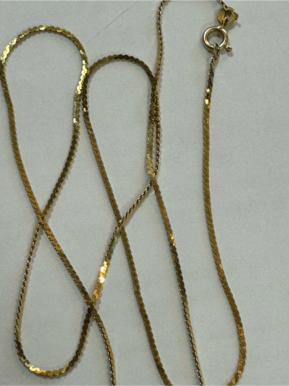 Vintage 14k solid gold chain necklace.